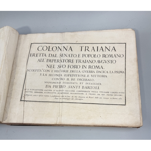 502A - PIETRO BARTOLI: COLONNNA TRAIANA: LEATHER BOUND BOOK WITH BLACK AND WHITE PLATES
Book 45cm x 35cm
Pr... 