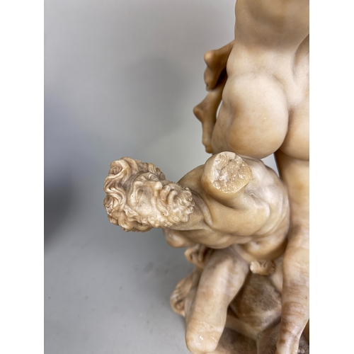 7 - A MARBLE OR ALABASTER SCULPTURE DEPICTING THE RAPE OF SABINES
53cm H
Provenance: Private collection,... 