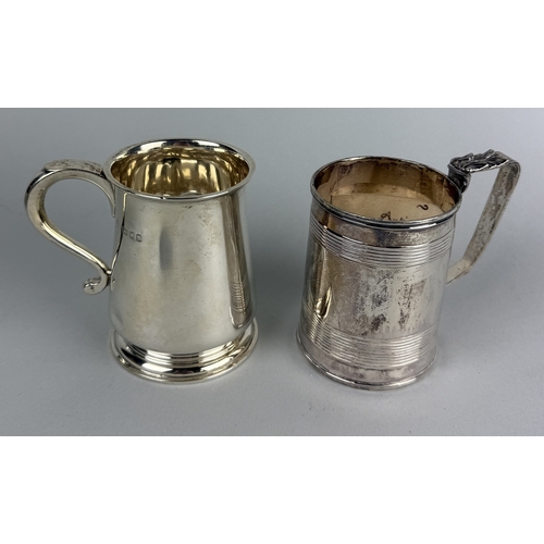 71 - TWO SILVER CHRISTENING CUPS
One antique date 1817.
Total weight: 246gms