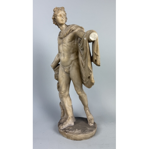 9 - A MARBLE OR ALABASTER SCULPTURE OF THE BELVEDERE APOLLO
58cm x 28cm x 18cm
Provenance: Private colle... 