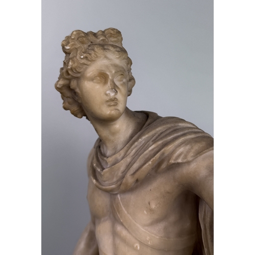 9 - A MARBLE OR ALABASTER SCULPTURE OF THE BELVEDERE APOLLO
58cm x 28cm x 18cm
Provenance: Private colle... 