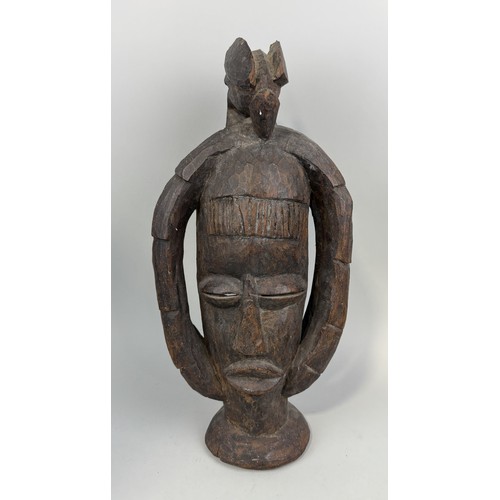 351 - AN AFRICAN WOODEN TRIBAL MASK
48cm H