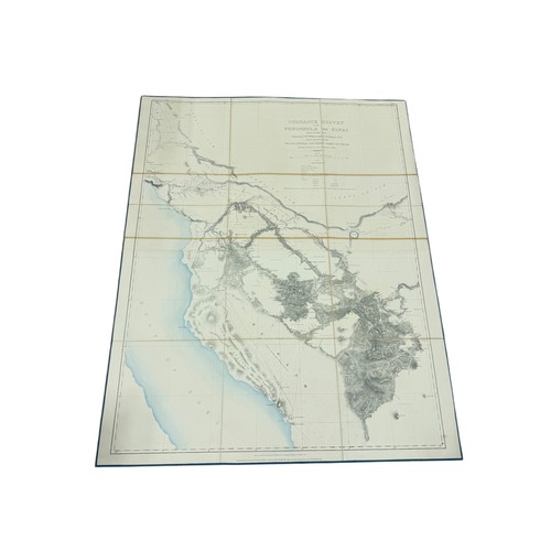 487 - ORDNANCE SURVEY OF THE PENINSULA OF SINAI, PART II 1869: CONTAINING TEN MAPS