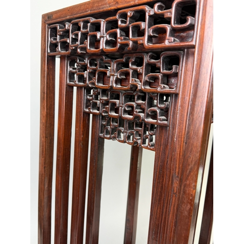 104 - AN EARLY 20TH CENTURY CHINESE WOODEN NEST OF TABLES
70cm x 32cm x 32cm