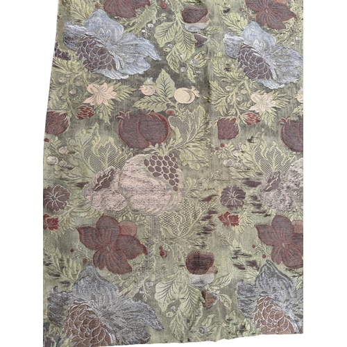 136 - A FLORAL EMBROIDERED TEXTILE
195cm x 56cm