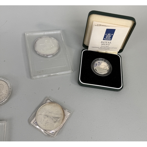 217 - A COLLECTION OF SILVER PROOF COINS