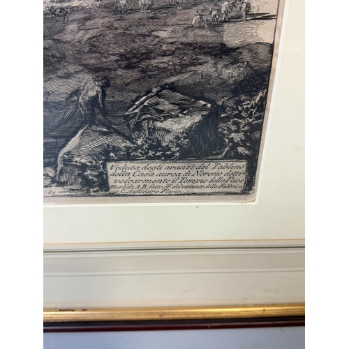 22 - GIOVANNI BATTISTA PIRANESI (ITALIAN 1720-1778): 'VEDUTA DEGLI AVANZI DEL TABLINO DELLA CASA AUREA DI... 