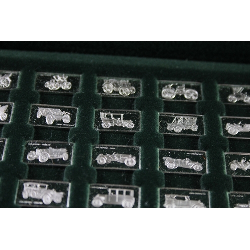 220A - JOHN PINCHES 1975 100 GREATEST CARS MINIATURE INGOTS SET X 100 IN FITTED CASE