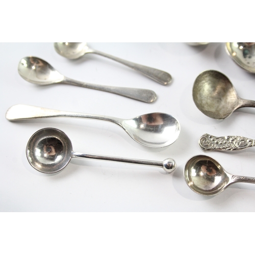 223 - A GROUP OF FIFTEEN SILVER CONDIMENT SPOONS INCLUDING GEORGIAN
Weight: 110gms