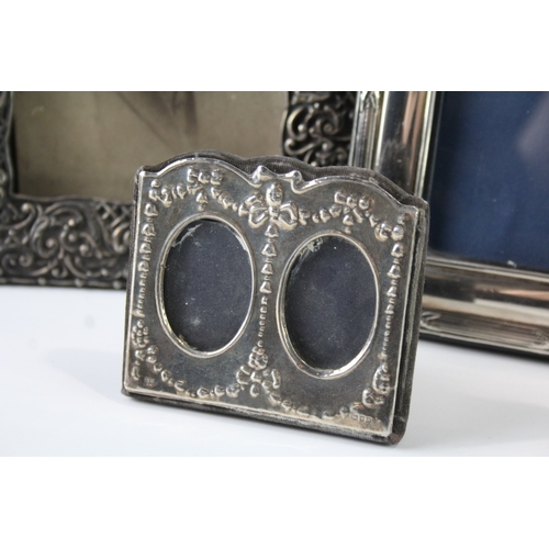 225 - A GROUP OF THREE .925 STERLING SILVER PHOTOGRAPH FRAMES