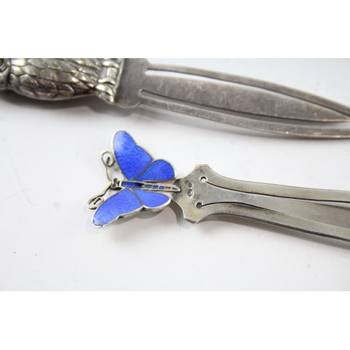 241 - FOUR 925 STERLING SILVER BOOKMARKS AND LETTER OPENER
Weight: 42gms 