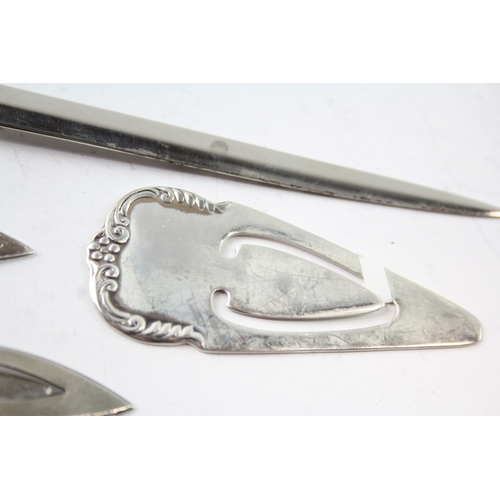 241 - FOUR 925 STERLING SILVER BOOKMARKS AND LETTER OPENER
Weight: 42gms 