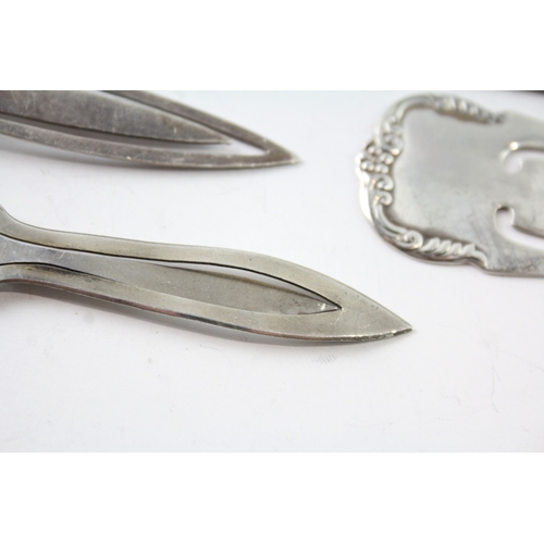 241 - FOUR 925 STERLING SILVER BOOKMARKS AND LETTER OPENER
Weight: 42gms 