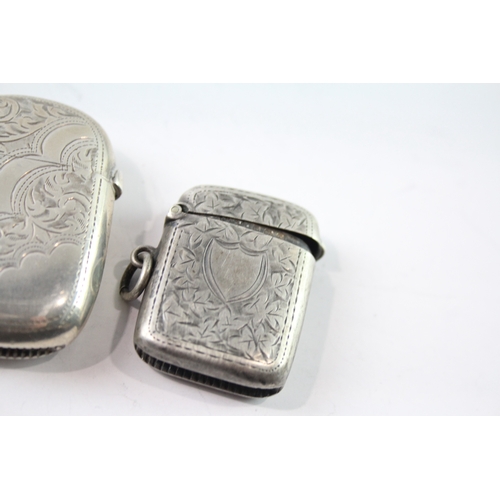 253 - FOUR .925 STERLING SILVER VESTA MATCH CASES
Weight: 87gms