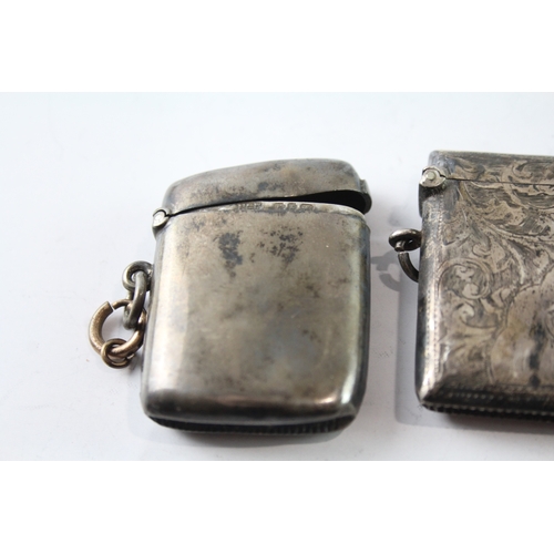 253 - FOUR .925 STERLING SILVER VESTA MATCH CASES
Weight: 87gms