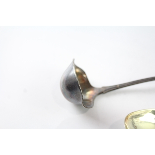 260 - TWO .925 STERLING SILVER SPOONS INCLUDING GEORG JENSEN AND J.TOSTRUP ENAMEL
Weighty: 43gms... 