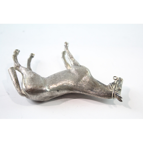 264 - A .925 STERLING SILVER NOVELTY HORSE FIGURE
Weight: 63gms