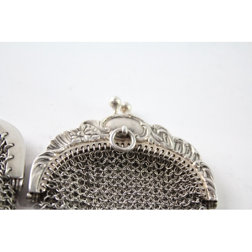 273 - TWO .925 STERLING SILVER CHAINMAIL LADIES COIN PURSES
Weight: 94gms