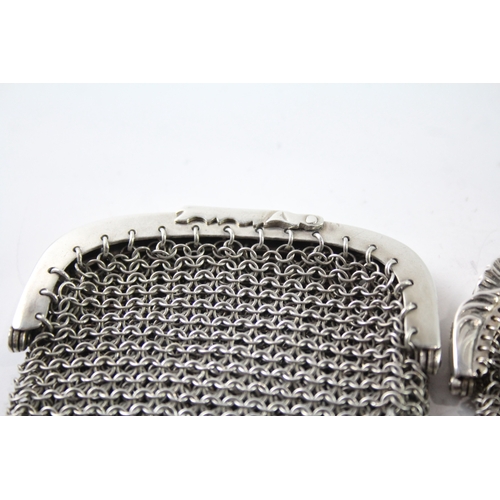 273 - TWO .925 STERLING SILVER CHAINMAIL LADIES COIN PURSES
Weight: 94gms