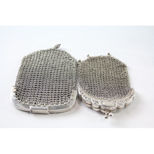 273 - TWO .925 STERLING SILVER CHAINMAIL LADIES COIN PURSES
Weight: 94gms