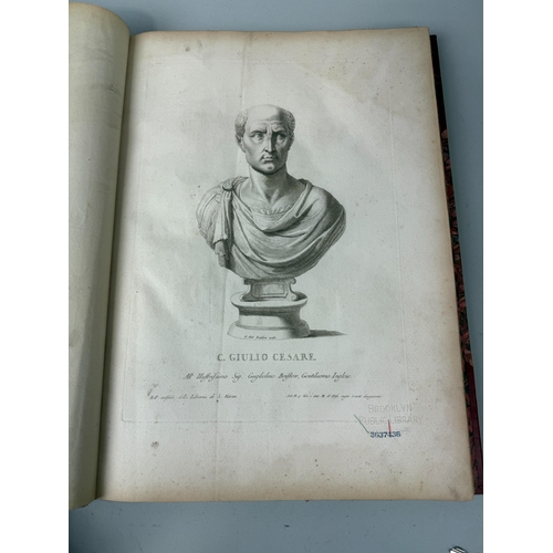 285 - ANTONIO MARIA ZANETTI: ANCIENT STATUES GREEK AND ROMAN, LONDON 1797, RED LEATHER BOUND
The book, see... 