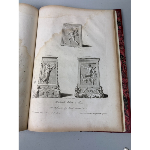 285 - ANTONIO MARIA ZANETTI: ANCIENT STATUES GREEK AND ROMAN, LONDON 1797, RED LEATHER BOUND
The book, see... 