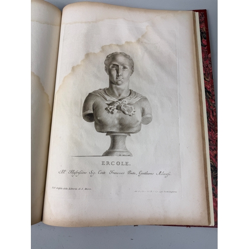 285 - ANTONIO MARIA ZANETTI: ANCIENT STATUES GREEK AND ROMAN, LONDON 1797, RED LEATHER BOUND
The book, see... 