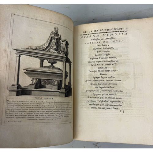 286 - JEAN BAPTISTE COIGNARD: HISTOIRE GENEALOGIQUE DE LA MAISON DE GONDI, TOME, VOL I AND II, BROWN LEATH... 