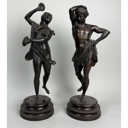 297 - A PAIR OF BACCHANTES BRONZES
Provenance: Private collection, South West London. Purchased from Chris... 