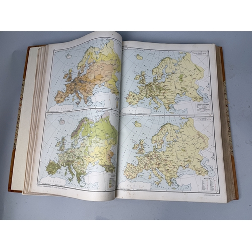 309 - VICTORY ATLAS OF THE WORLD, THE DAILY TELEGRAPH
Brown leather bound.
51cm x 34cm... 