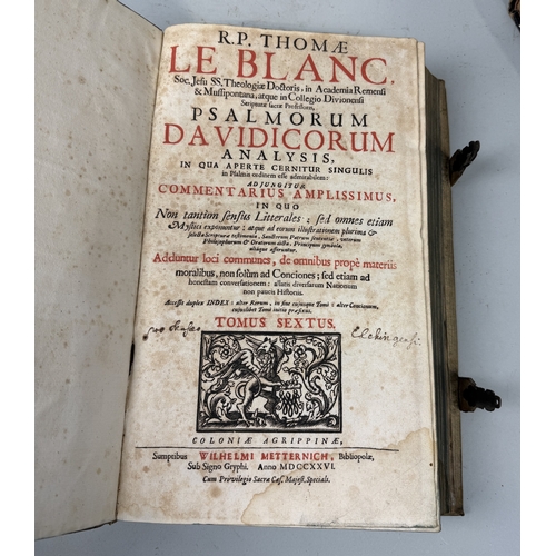 310 - THOMAS LE BLANC: PSALMORUM DAVIDCORUM, VELLUM BOUND
36cm x 22cm
Provenance: Purchased by the vendor ... 