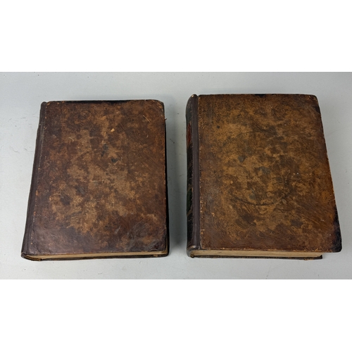 314 - REVEREND BLOOMFIELD'S GEOGRAPHY: A GENERAL VIEW OF THE WORLD, 1805 IN TWO VOLUMES, LEATHER BOUND
27c... 