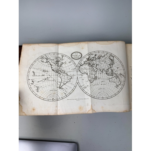 314 - REVEREND BLOOMFIELD'S GEOGRAPHY: A GENERAL VIEW OF THE WORLD, 1805 IN TWO VOLUMES, LEATHER BOUND
27c... 