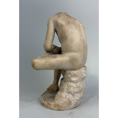 315 - A MARBLE SCULPTURE 'BOY WITH THORN'
Damaged. 
21cm H