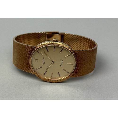 317A - A VINTAGE 18CT GOLD GENTLEMAN'S CELLINI ROLEX IN ORIGINAL BOX WITH PAPERS
Weight: 84.1gms... 