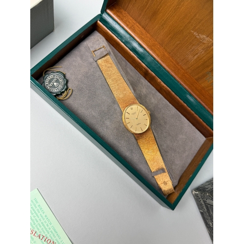 317A - A VINTAGE 18CT GOLD GENTLEMAN'S CELLINI ROLEX IN ORIGINAL BOX WITH PAPERS
Weight: 84.1gms... 