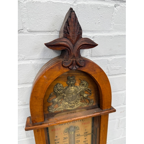 376 - AN ADMIRAL FITZROYS BAROMETER
120cm H