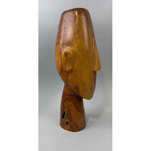 397 - COLIN JONES (1929-2010): A CARVED WOODEN SCULPTURAL BUST
65cm H
For more information on Colin and hi... 