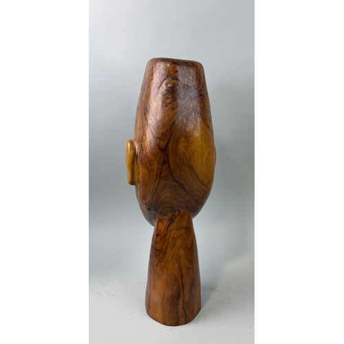 397 - COLIN JONES (1929-2010): A CARVED WOODEN SCULPTURAL BUST
65cm H
For more information on Colin and hi... 