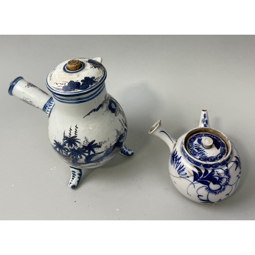 426 - TWO ANTIQUE CERAMIC TEAPOTS
Largest 18cm H