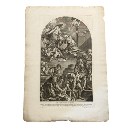 46B - JOHANN JACOB FREY (1681-1752): A GROUP OF FOUR LARGE 18TH CENTURY CLASSICAL ENGRAVINGS
To include af... 