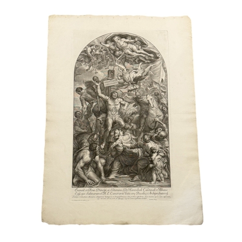 46B - JOHANN JACOB FREY (1681-1752): A GROUP OF FOUR LARGE 18TH CENTURY CLASSICAL ENGRAVINGS
To include af... 