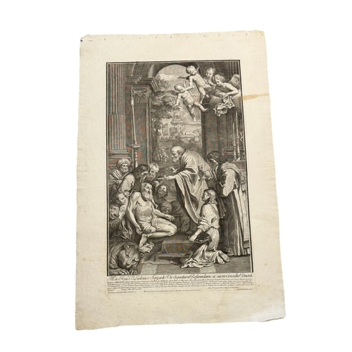 46D - JOHANN JACOB FREY (1681-1752): A GROUP OF SIX LARGE 18TH CENTURY CLASSICAL ENGRAVINGS