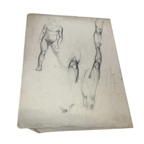 481 - ATTRIBUTED TO EDWARD LE BAS (BRITISH 1904-1966): A GROUP OF SIX DRAWINGS DEPICTING MALE NUDES
Larges... 