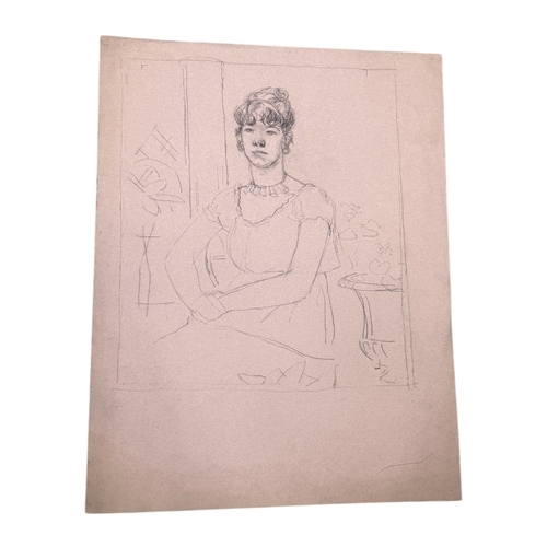 485 - ATTRIBUTED TO EDWARD LE BAS (BRITISH 1904-1966): A GROUP OF DRAWINGS INCLUDING PORTRAITS
Largest 63c... 