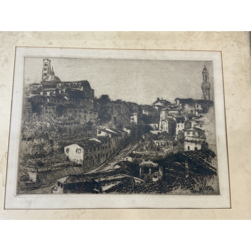 496 - WILLIAM SAMUEL HORTON (AMERICAN 1865-1936): A GROUP OF FOUR ETCHINGS ON PAPER
30cm x 23cm
Framed and... 