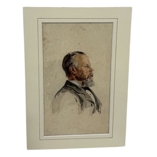 520 - ALFRED CROWDY LOVETT C.B.E (BRITISH 1862-1919): A FINE WATERCOLOUR PAINTING ON OLD BOARD DEPICTING T... 