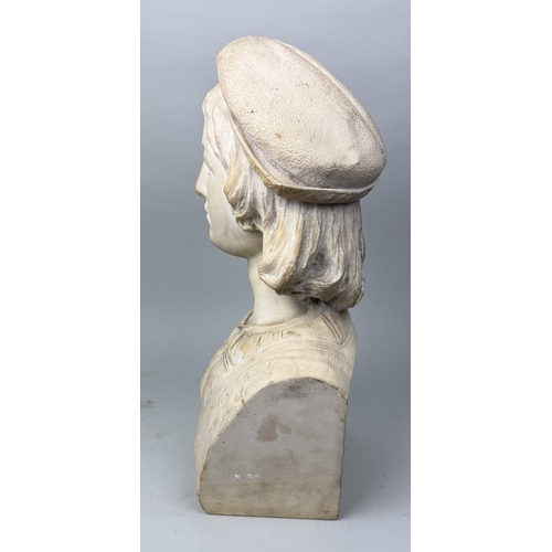 9 - LUIGI PAGANI (ITALIAN 1829-1905): A MARBLE SCULPTURE OF RAPHAEL SANZIO DA URBINO
55cm x 26cm x 18cm
... 