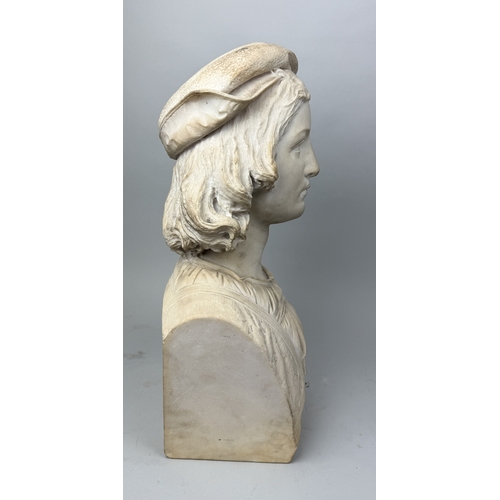 9 - LUIGI PAGANI (ITALIAN 1829-1905): A MARBLE SCULPTURE OF RAPHAEL SANZIO DA URBINO
55cm x 26cm x 18cm
... 