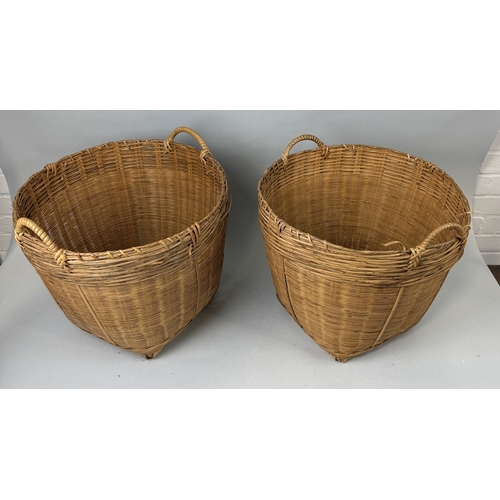 94 - A PAIR OF JAPANESE WICKER BASKETS
45cm x 42cm x 36cm